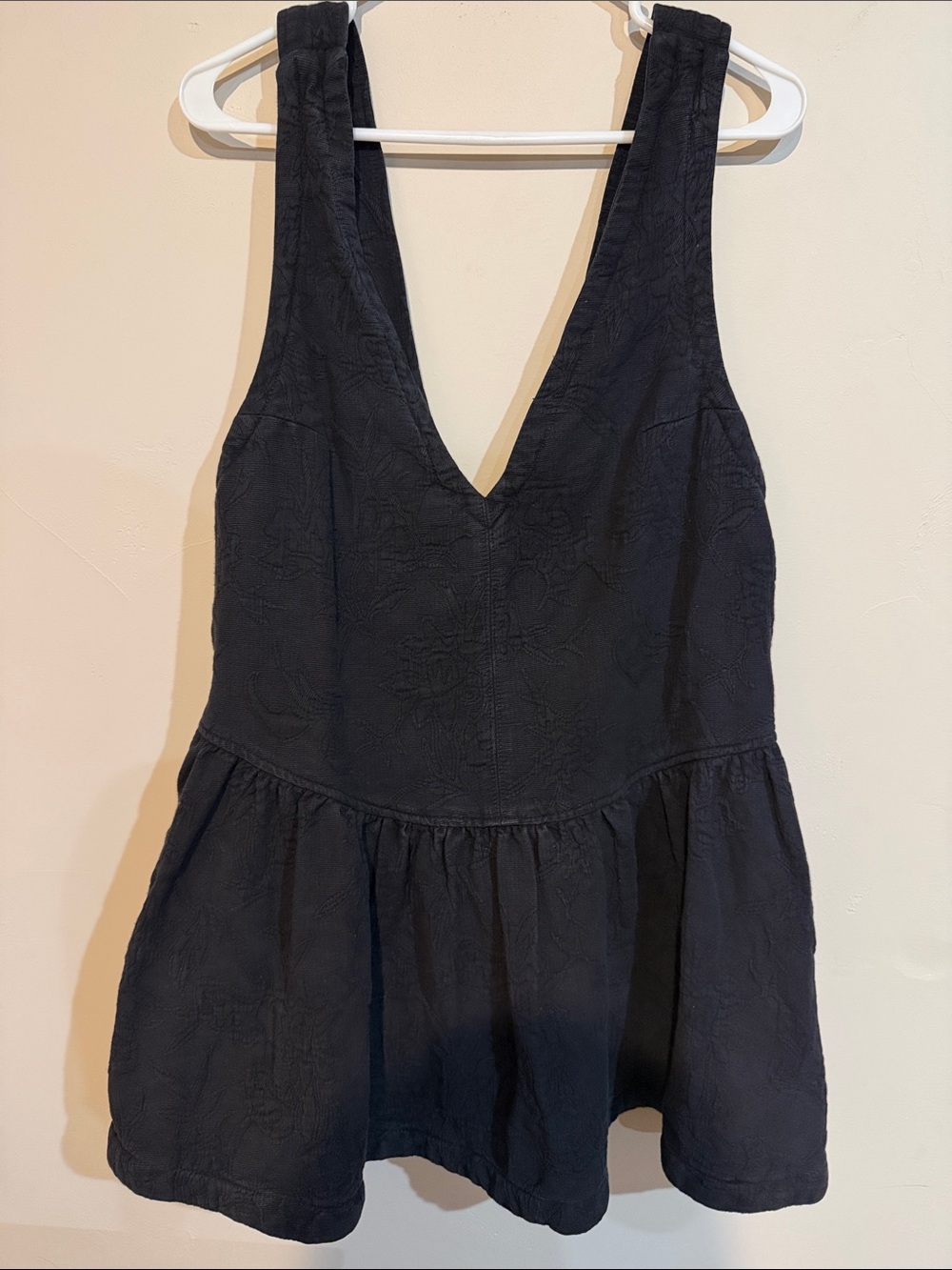 Free Prople V-Neck Denim Dress